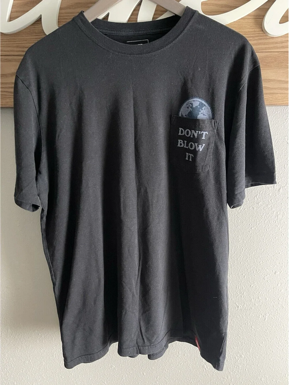 The North Face Don’t Blow It Earth Day Sz L Standard Fit Teal Shirt W/ Pocket.